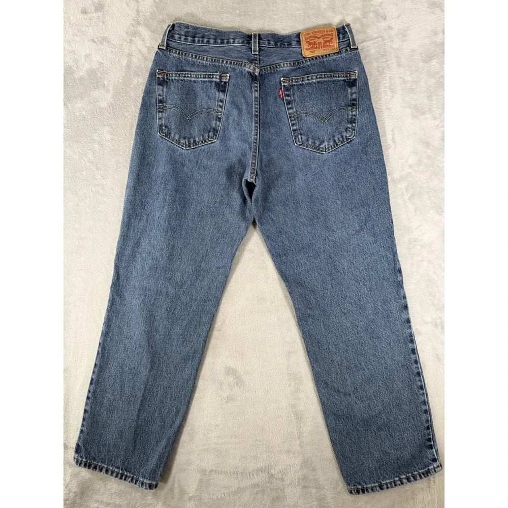 Levis 550 Jeans Mens 34x30 Blue Denim‎ Relaxed Straight Fit